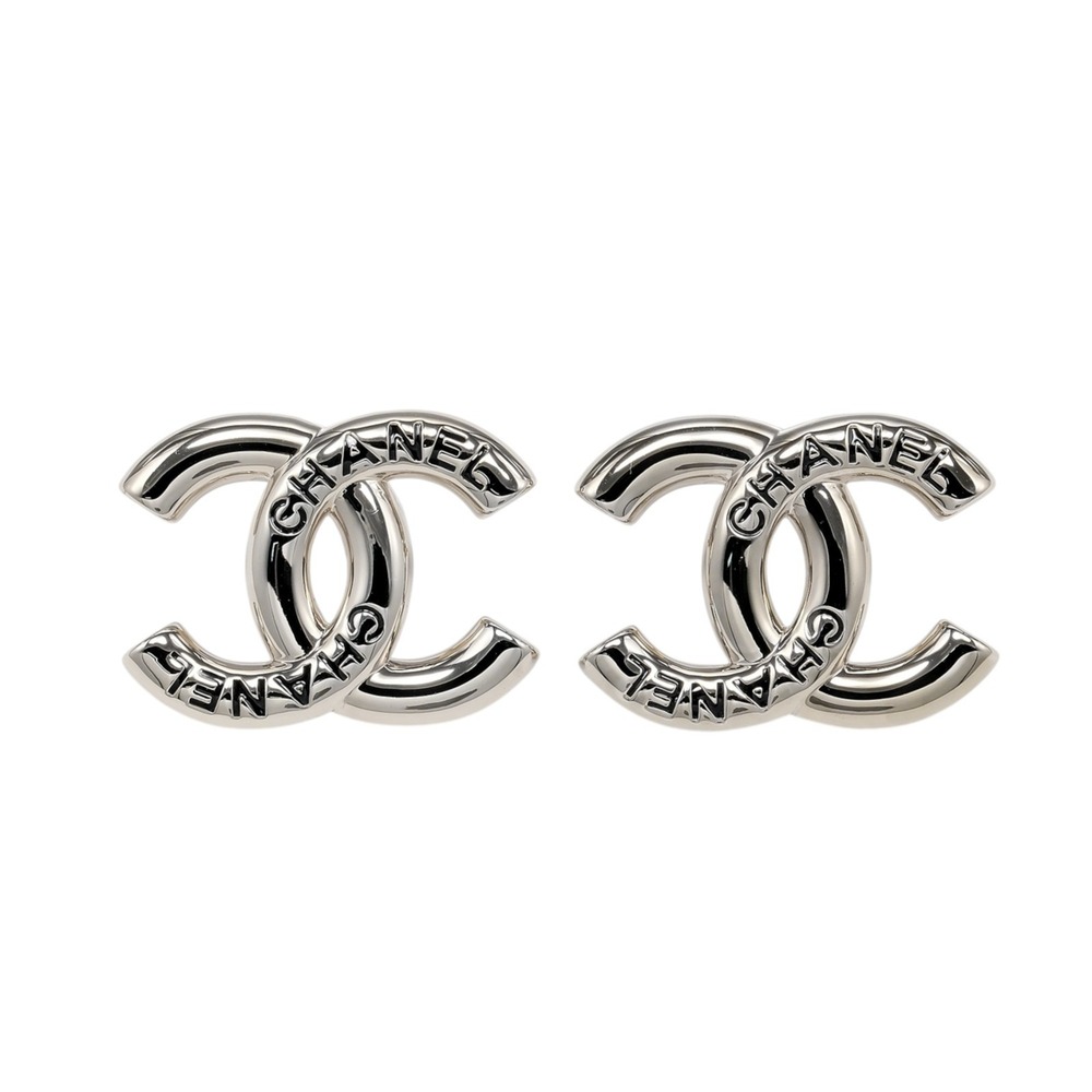 Chanel Coco Mark Earrings ABE811 Approx. 17.35g CHANEL